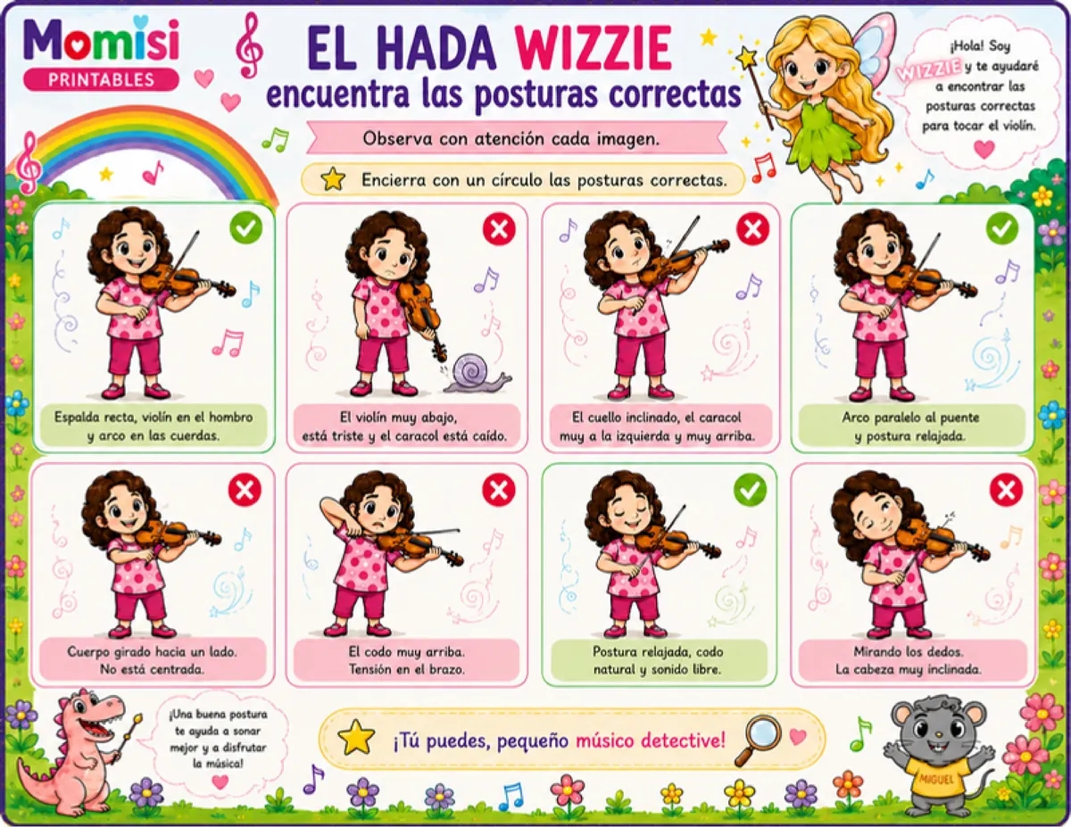 Colorea las flores según el ritmo musical